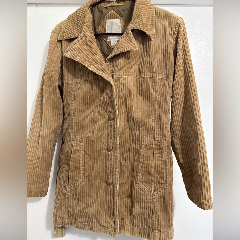 Tan Corduroy Women's Jacket